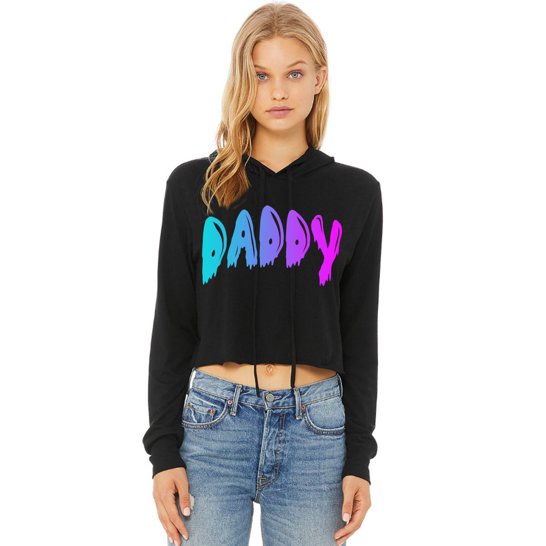 DADDY CROP TOP HOODIE