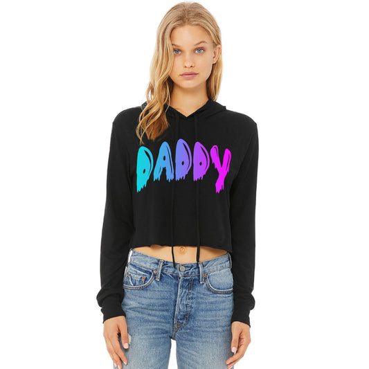 DADDY CROP TOP HOODIE